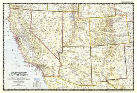 Map of the Southwest United States